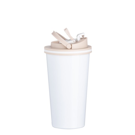 Copo de Metal 450ml com Tampa Personalizado
