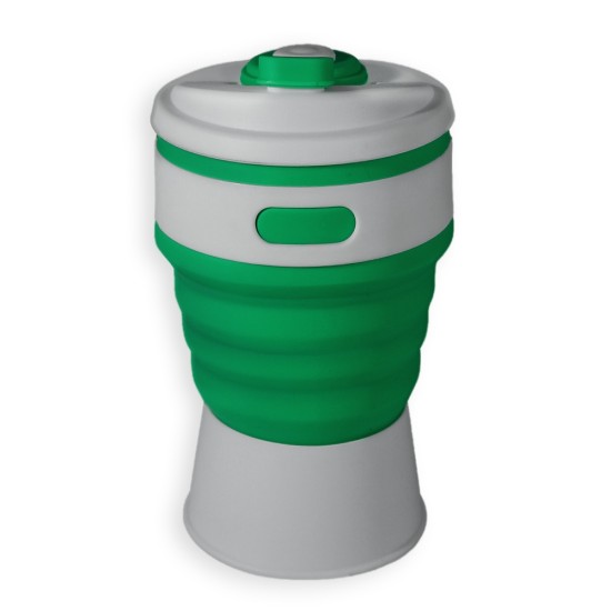Copo Retrátil 350ml de Silicone Personalizado