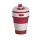 Copo Retrátil 350ml de Silicone Personalizado