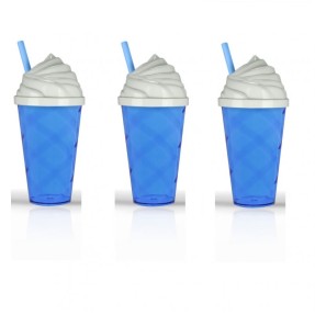 Copo 500ml Tampa Sorvete com Canudo Personalizado