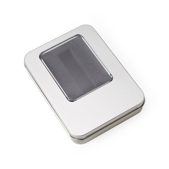 Estojo de Metal com Visor Para Pen Drive Personalizado