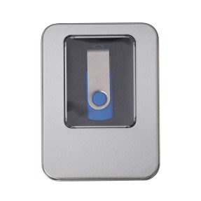Estojo de Metal com Visor Para Pen Drive Personalizado