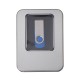 Estojo de Metal com Visor Para Pen Drive Personalizado