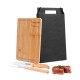 Conjunto para Churrasco em Bambu Inox Personalizado