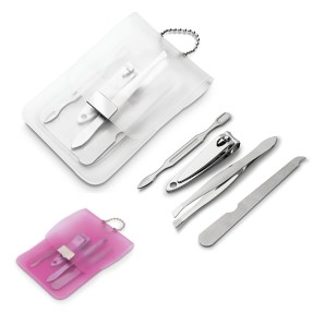 Kit Manicure 4 Peças Com Estojo Personalizado
