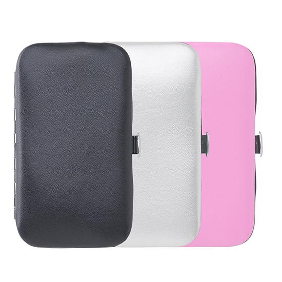 Kit Manicure 6 peças com estojo em Couro Sintético Personalizado