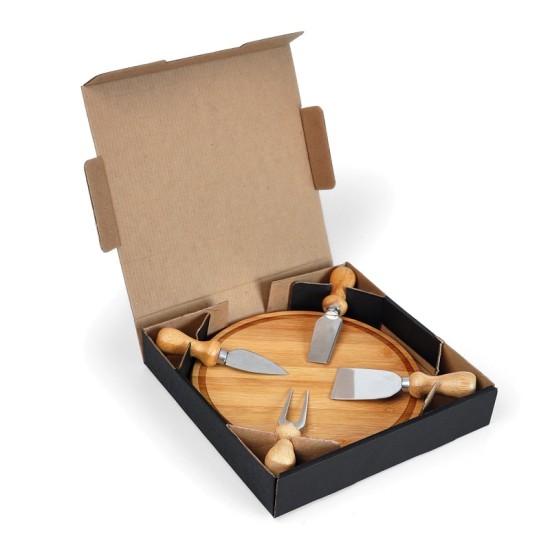 Kit para Queijo em Bambu Personalizado