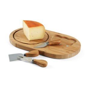 Kit Queijo em Bambu Personalizado
