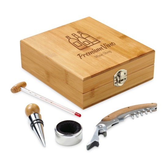 Kit Vinho 4 Peças Personalizado para Brindes