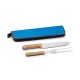 Kit Churrasco 2 Peças Aço Inox e Madeira com Estojo Personalizado