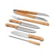 Kit churrasco Personalizado em Aço Inox com Estojo em Bambu