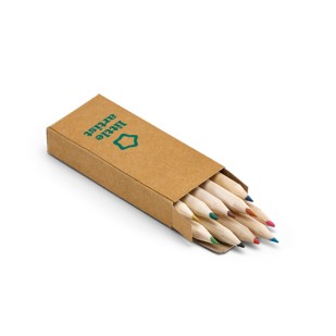 Caixa de cartão Personalizada com 10 Mini Lápis de Cor