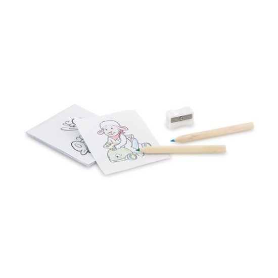 Kit para Colorir com 6 Mini Lápis Personalizado