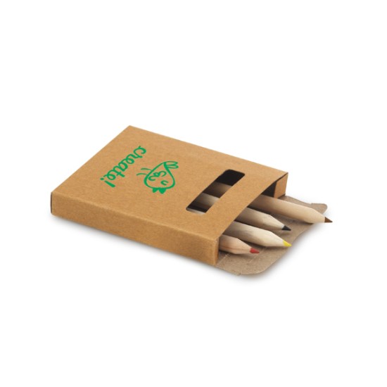 Kit para Colorir com 6 Mini Lápis Personalizado