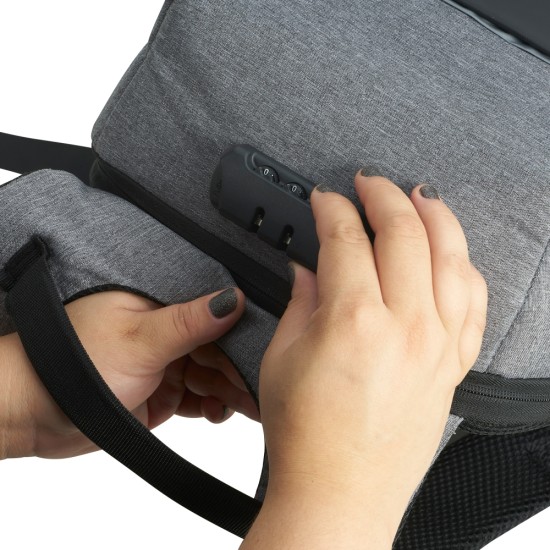 Mochila Anti-Furto Impermeável com Segredo Personalizada