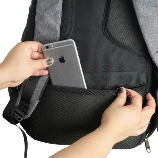 Mochila Anti-Furto Impermeável com Segredo Personalizada