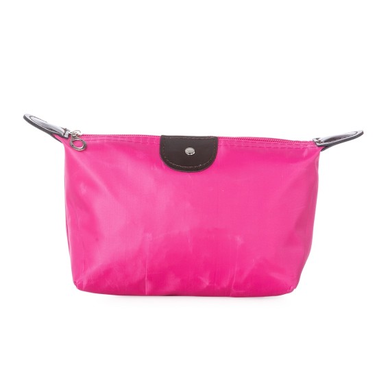 Necessaire de Nylon com Detalhes em Couro Sintético Personalizada