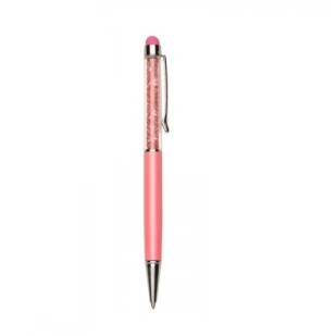 Caneta Rosa com Ponteira Touch Personalizada para Brindes