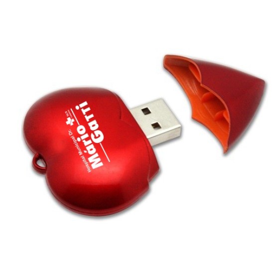 Pen Drive Formato de Coração Personalizado