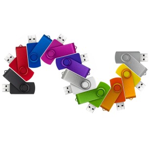 Pen Drive Giratório Colorido Personalizado