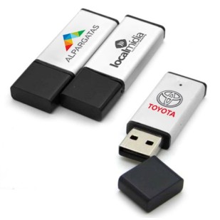 Pen Drive Personalizado de Alumínio com Tampa Plástica