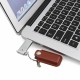 Pen Drive Chaveiro e corrente com Capa de Couro Personalizado