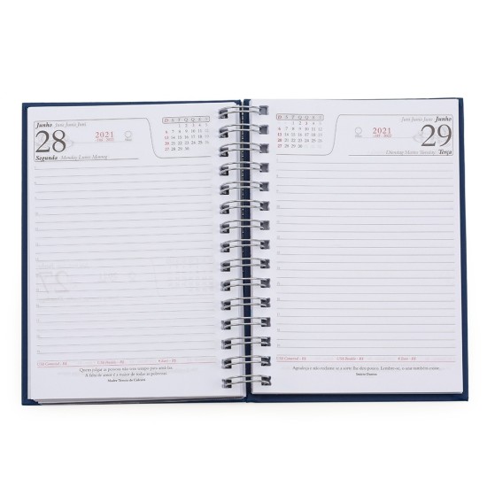 Agenda Diária Wire-o Personalizada