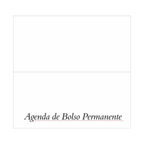 Agenda Permanente de Bolso Personalizada