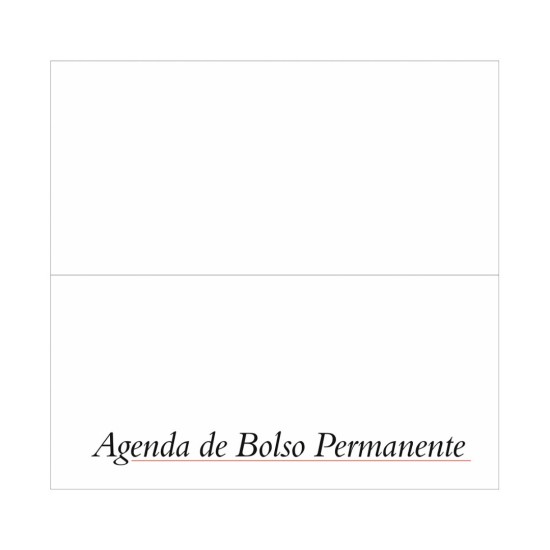 Agenda Permanente de Bolso Personalizada