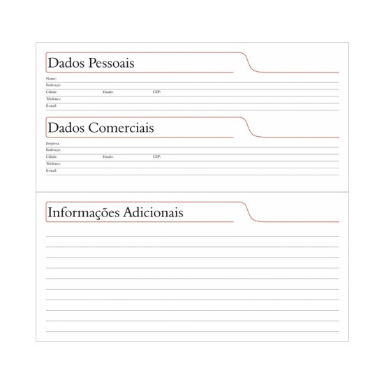 Agenda Permanente de Bolso Personalizada