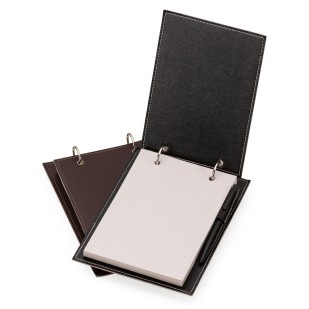 Bloco de Anotação de Mesa em Couro Sintético Personalizado