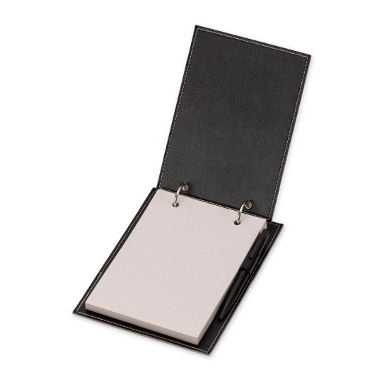 Bloco de Anotação de Mesa em Couro Sintético Personalizado
