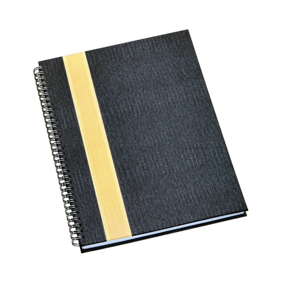 Caderno Grande Grafite com Faixa Personalizado