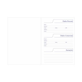 Caderno Pequeno em Percalux Personalizado