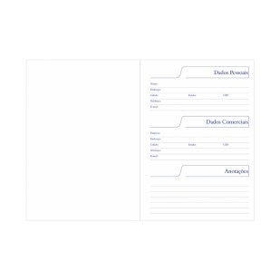 Caderno Pequeno em Percalux Personalizado
