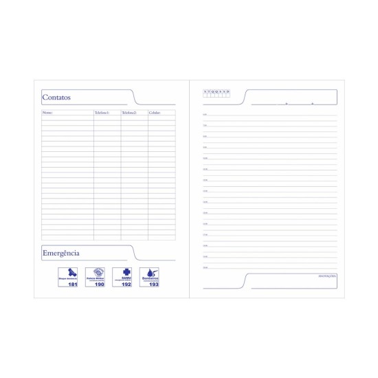 Caderno Pequeno em Percalux Personalizado