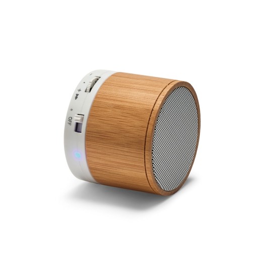 Caixa de Som Bluetooth em Bambu Personalizada