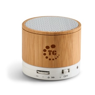 Caixa de Som Bluetooth em Bambu Personalizada