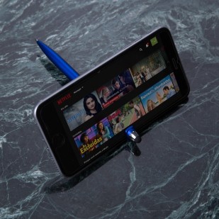 Caneta com Suporte para Celular Personalizada