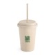 Copo de Bambu 450ml com Canudo Personalizado