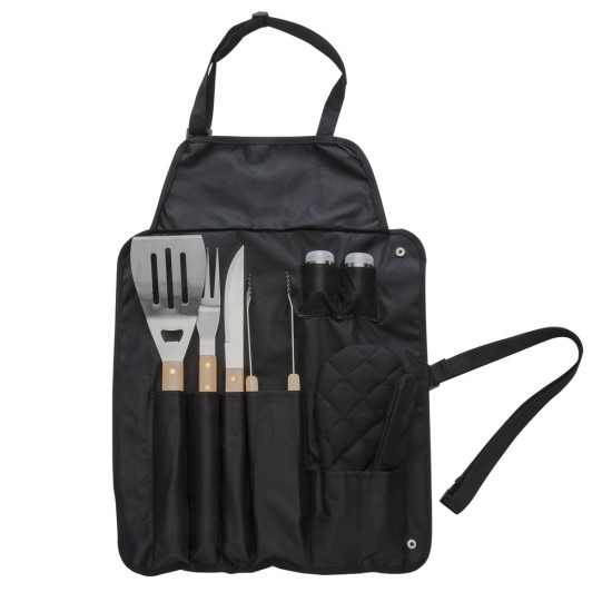 Kit Churrasco 8 Peças Que Vira Avental Personalizado