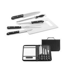 Kit churrasco com Tábua e 5 peças Personalizado