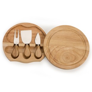 Kit Queijo 4 Peças com Estojo Personalizado