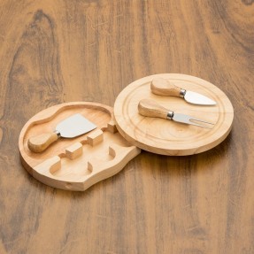 Kit Queijo 4 Peças com Estojo Personalizado