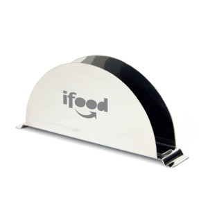 Porta Guardanapos de Inox Personalizado