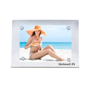 Porta Retrato de Inox Personalizado para Brindes