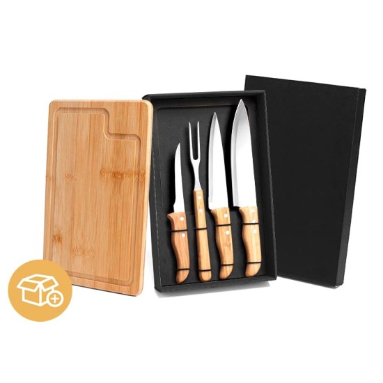Kit Para Churrasco em Bambu Personalizado