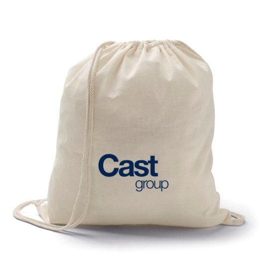 Saco Mochila de Algodão Personalizado