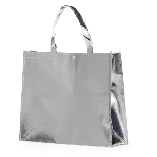 Sacola TNT Metalizada 120g Personalizada com Botão