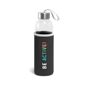 Squeeze 520ml de Vidro e Aço Inox Personalizado